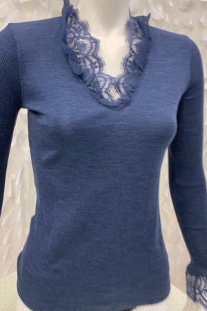 Pull Plumetis Laien et Soie