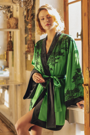 Kimono Velours Soie Pia